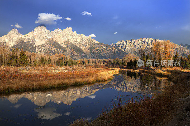 大提顿国家公园的Schwabacher Landing